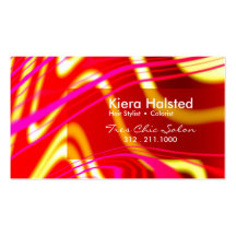 Jungle-1 Business Card (fuschia/red)