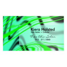 Jungle-1 Business Card (green/seafoam)