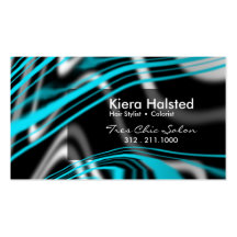 Jungle-1 Business Card (ocean/black)