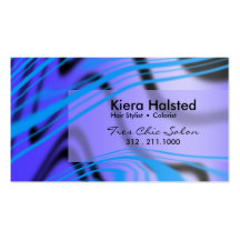Jungle-1 Business Card (ocean/indigo)
