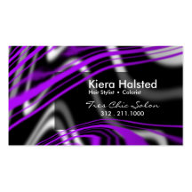 Jungle-1 Business Card (purple/black)