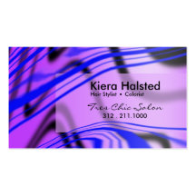Jungle-1 Business Card (royal blue/lilac)