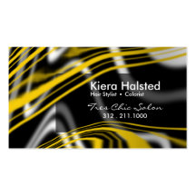 Jungle-1 Business Card (yellow/black)