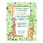 JUNGLE AFRICAN SAFARI ANIMALS INVITATION