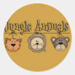 Jungle Animals T-shirts and Gifts Stickers