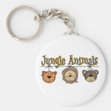 Jungle Animals Tshirts and Gifts Keychain