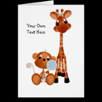 Jungle Babies All Occasion Card cards