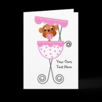 Jungle Babies All Occasion Card It's a Girl cards