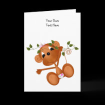 Jungle Babies All Occasion Card It's a Girl cards