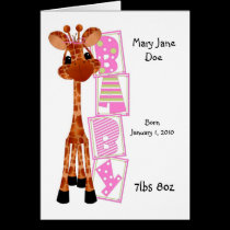 Jungle Babies All Occasion Card It's a Girl cards