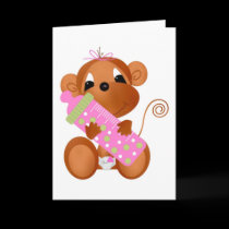 Jungle Babies All Occasion Card It's a Girl cards