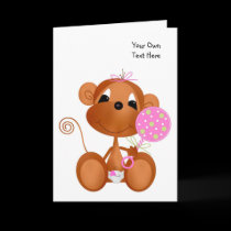 Jungle Babies All Occasion Card It's a Girl cards