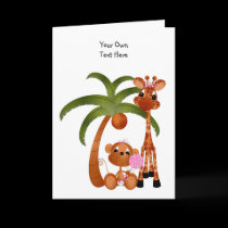 Jungle Babies All Occasion Card It's a Girl cards