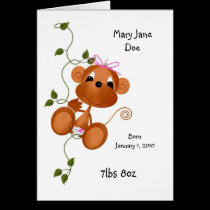 Jungle Babies All Occasion Card It's a Girl cards