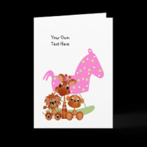 Jungle Babies All Occasion Card It's a Girl cards