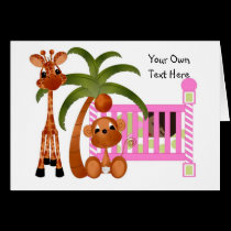 Jungle Babies All Occasion Card It's a Girl cards