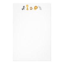 Jungle Babies Customized Stationery