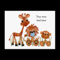 Jungle Babies Postcard All Occasion postcards