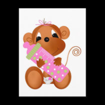 Jungle Babies Postcard All Occasion It's a Girl postcards