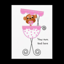Jungle Babies Postcard All Occasion It's a Girl postcards