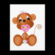 Jungle Babies Postcard All Occasion It's a Girl postcards