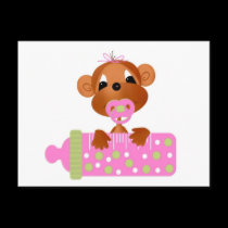 Jungle Babies Postcard All Occasion It's a Girl postcards