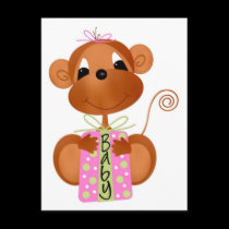 Jungle Babies Postcard All Occasion It's a Girl postcards