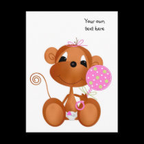 Jungle Babies Postcard All Occasion It's a Girl postcards