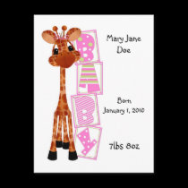 Jungle Babies Postcard All Occasion It's a Girl postcards