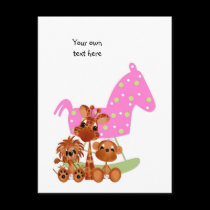 Jungle Babies Postcard All Occasion It's a Girl postcards