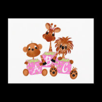 Jungle Babies Postcard All Occasion It's a Girl postcards