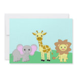Jungle Baby Animals 5x7 Baby Shower Invitations