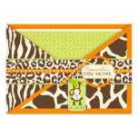 Jungle Baby Invitation Card