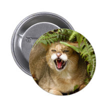 Jungle Cat 01 9x9 Pinback Button