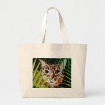 Jungle Cat Tote Bags