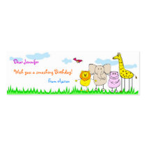 Jungle Cubs Gift Tags For Kids - Customized
