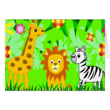 Jungle Friends Greeting Cards