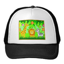 Jungle Friends Mesh Hats