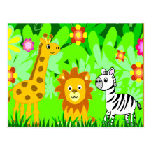 Jungle Friends Postcard