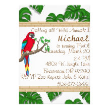 Jungle Fun! Custom Invitation