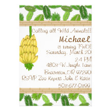Jungle Fun! Custom Invitations