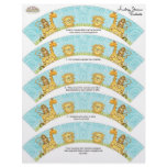 Jungle Giraffe Baby Cupcake Wrapper Shower Kit letterhead
