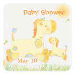 Jungle Giraffe: Baby Shower Invitation Stickers