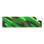 jungle green army camouflage textured bumper sticker