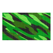 jungle green army camouflage textured business card template
