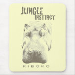 Jungle Instinct™_Kiboko_hippo Serengeti yellow Mousepad