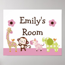 Jungle Jill Animals Poster/Print Wall Art