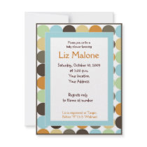 Jungle King Lion Dot Baby shower Invitations