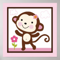 Jungle/Monkey Girl Poster/Print Wall Art