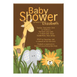 Jungle Safari Animal Neutral Baby Shower Personalized Invitations